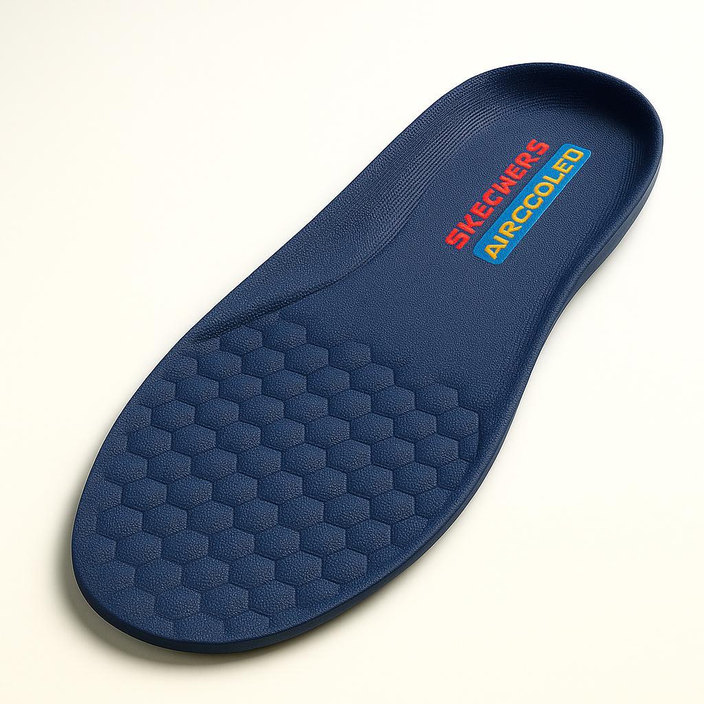 Premium Blue Zip Insole for Men Women Comfort