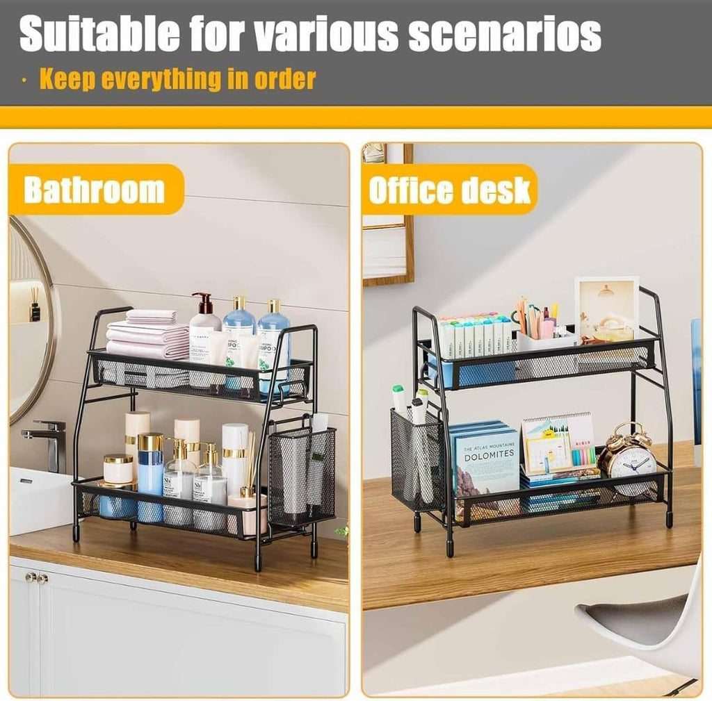Black Stainless Steel Kitchen Storage Organizer 1Pc