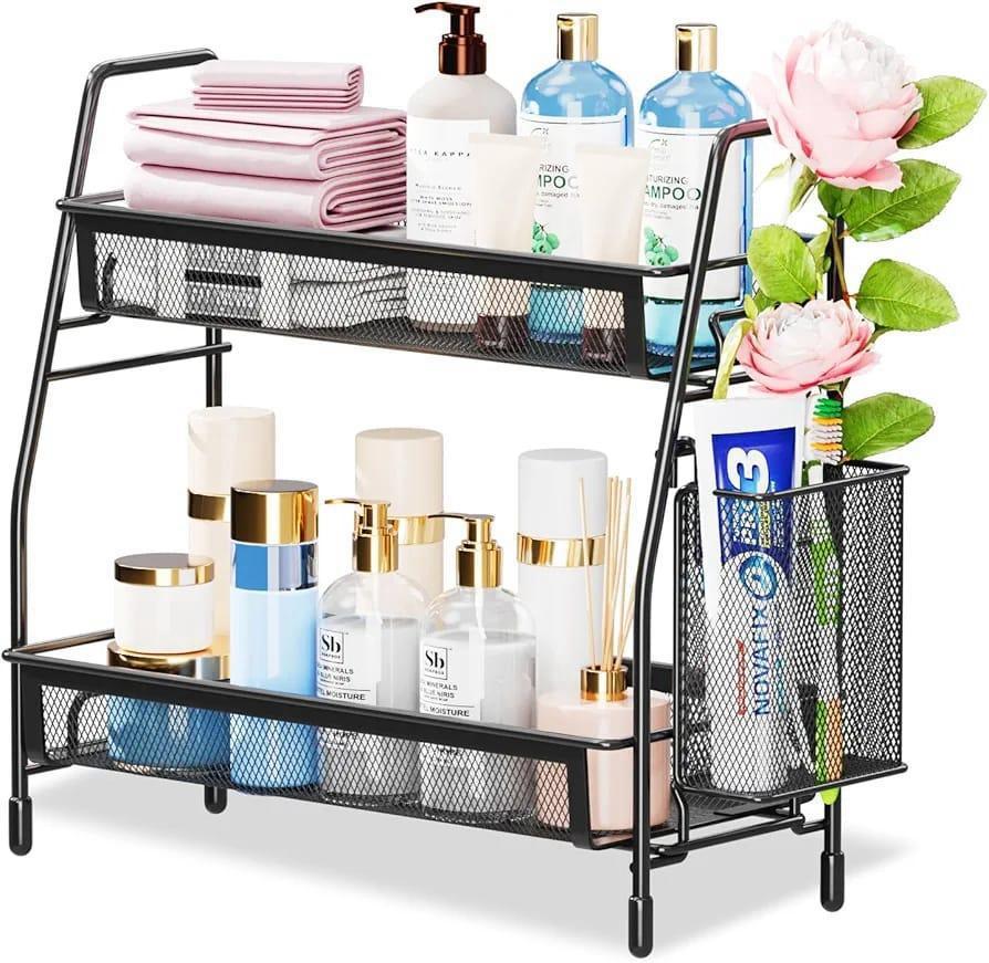 Black Stainless Steel Kitchen Storage Organizer 1Pc