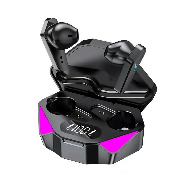 Wireless Bluetooth Headset with RGB Light & Charging Case