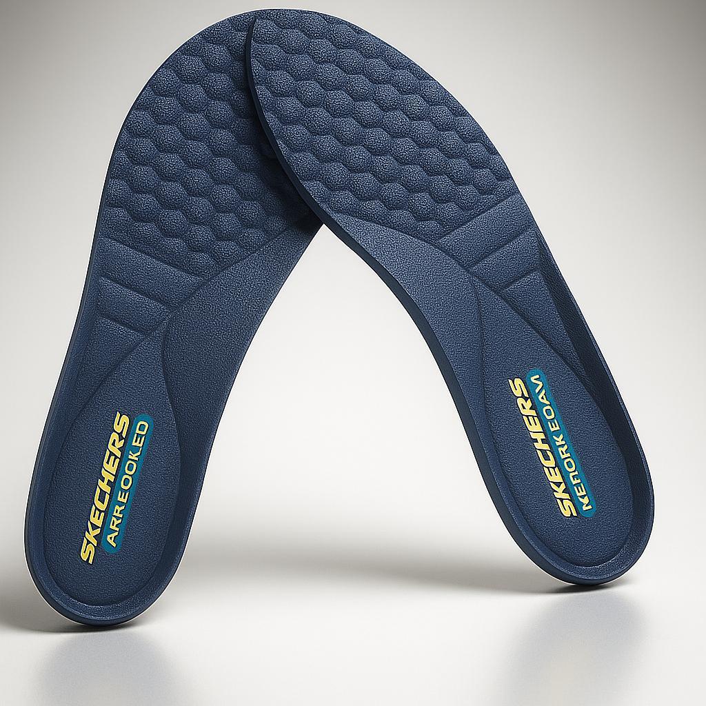 Premium Blue Zip Insole for Men Women Comfort