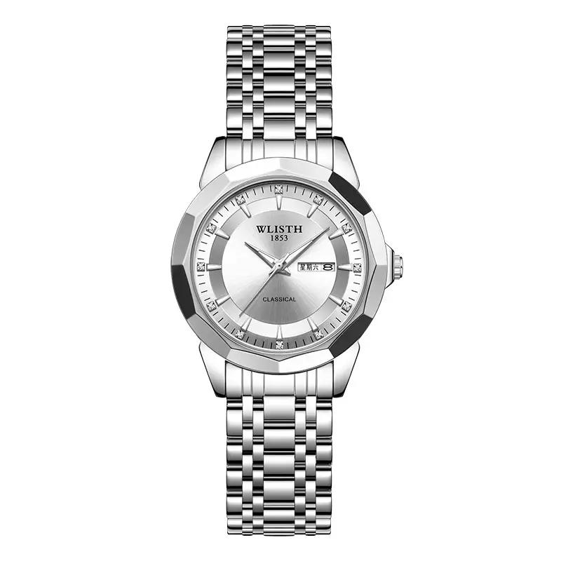 Men's Stainless Steel Quartz Watch with Belt